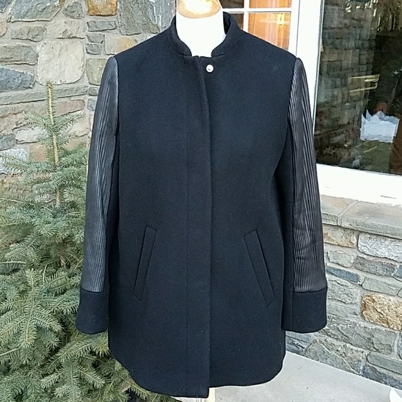 Maje Jackets & Blazers - Maje wool cashmere leather jacket